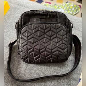 Lug Ranger Crossbody | Black Quilted Nylon